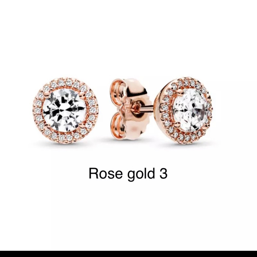 Earrings For Ladies Women Rose gold - Picture 2 of 2